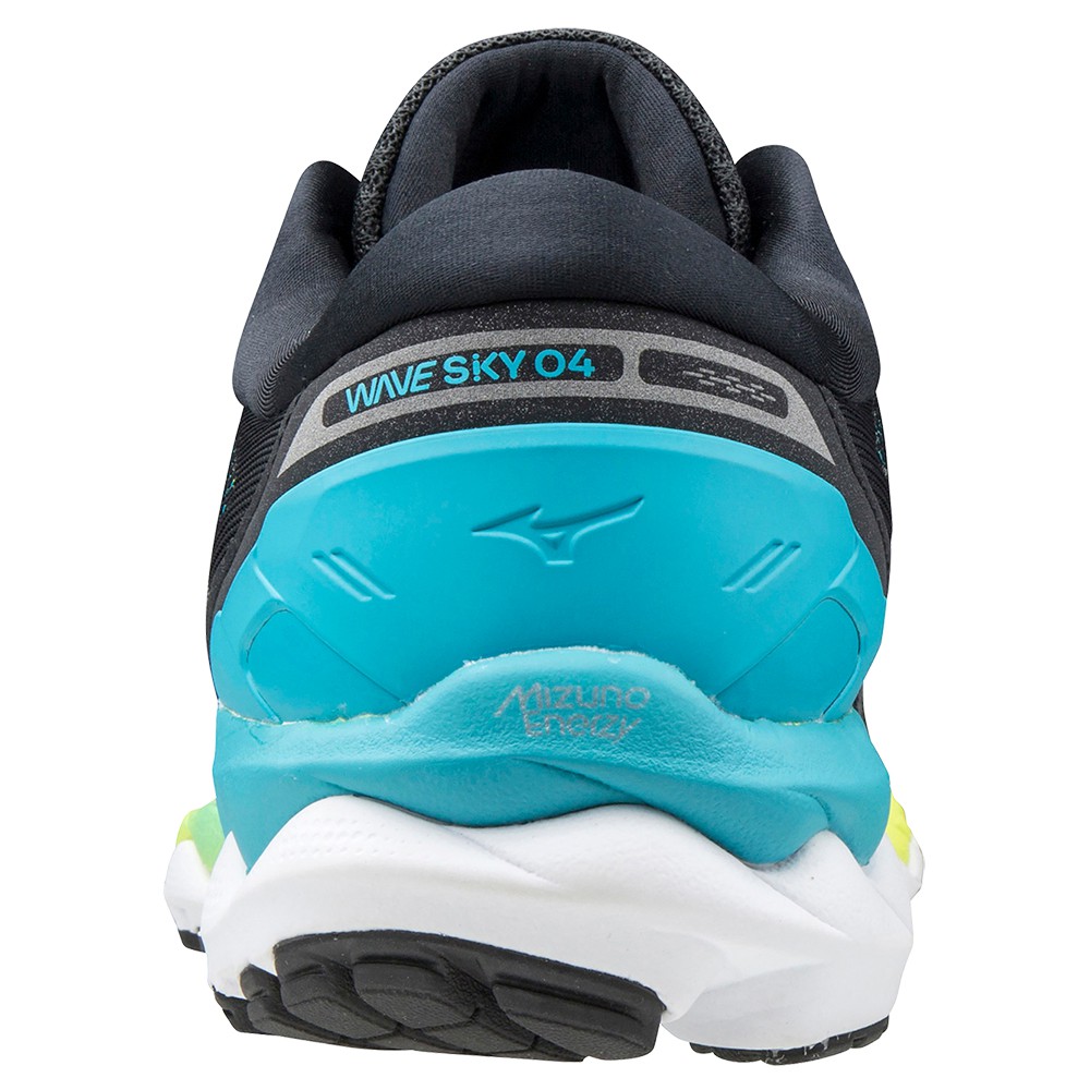 Tenis Para Correr Mizuno Mujer En Monterrey - Mizuno Wave Sky 4 Negros/Azules  | Tienda Mizuno Online